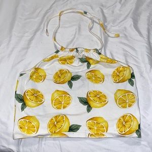 lemon crop top